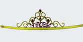 Nessiworld Princess Written Gold Color Adjustable Party Crown 60 cm